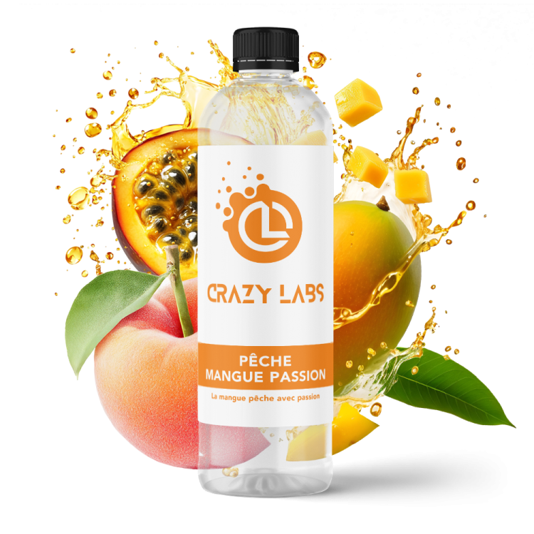 Pêche Mangue Passion - 1 Litre - Crazy Labs