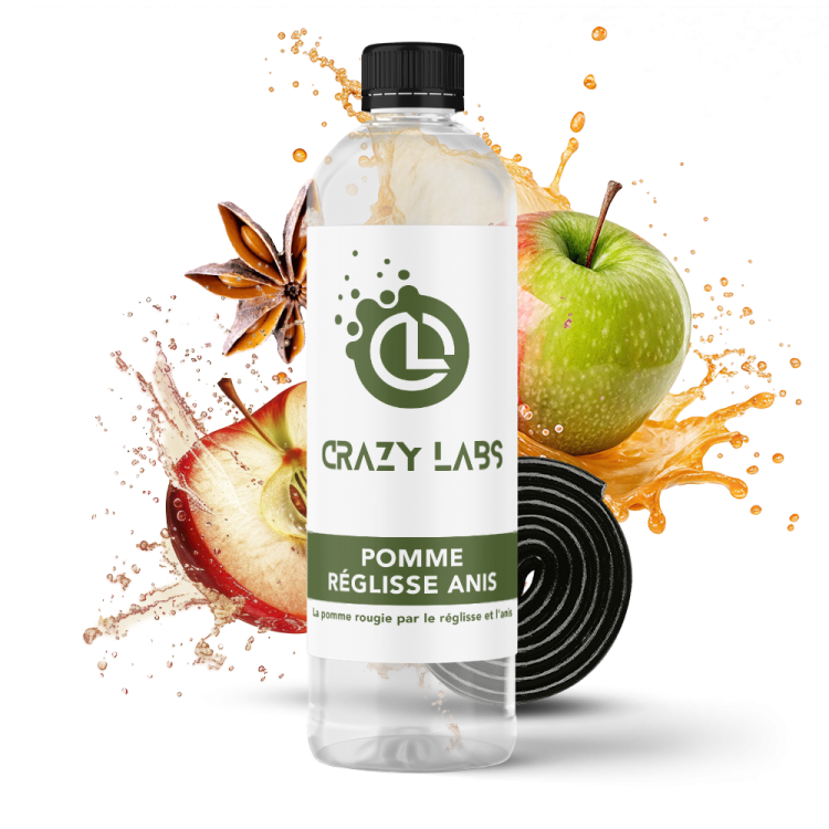 Pomme Reglisse Anis - 1 Litre - Crazy Labs