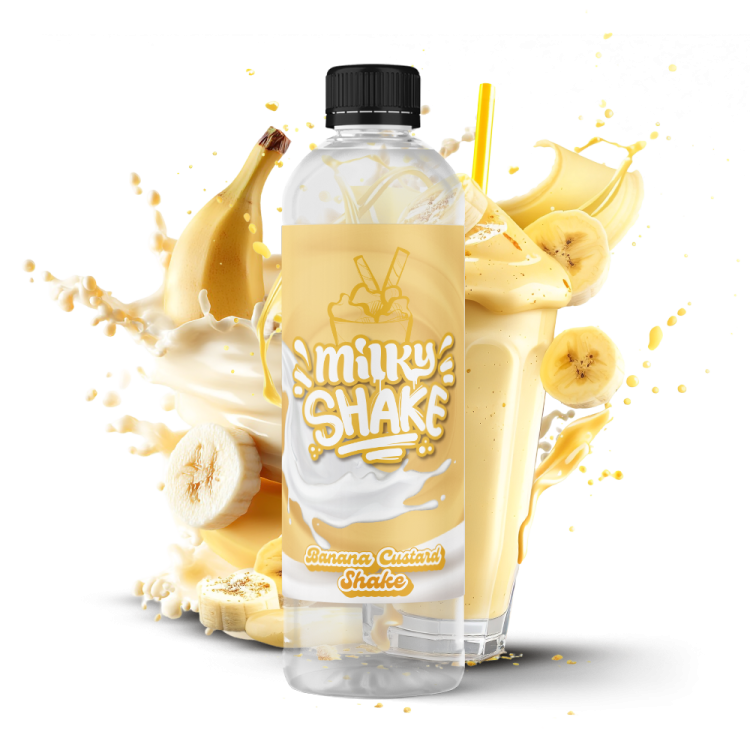 Banana Custard Shake - 500ml - Milky Shake