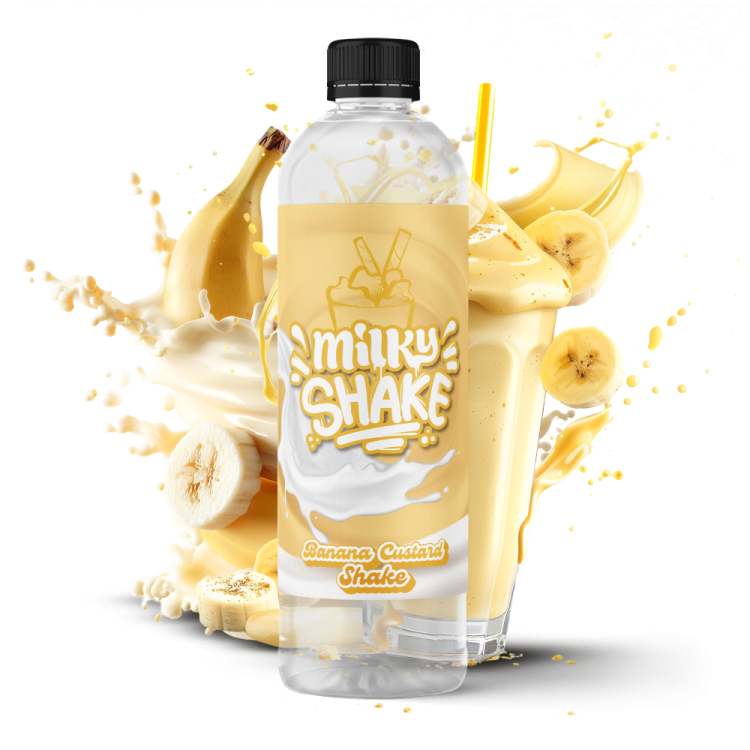 Banana Custard Shake - 1 Litre - Milky Shake