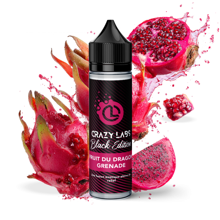 Fruit du Dragon Grenade - 75ML - Crazy Labs Black Edition
