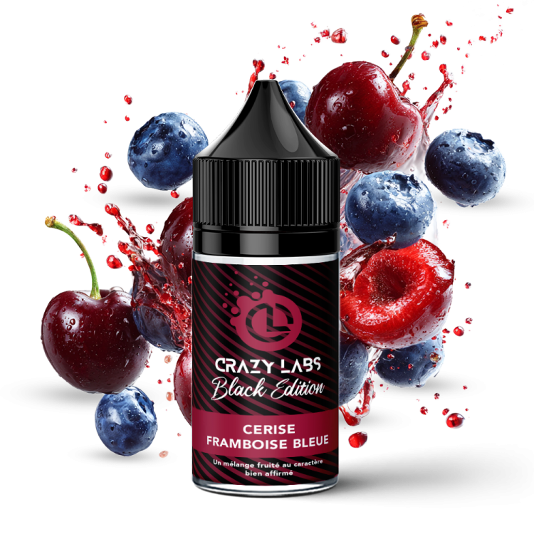 Cerise Framboise Bleue - 30ML Concentré - Crazy Labs Black Edition