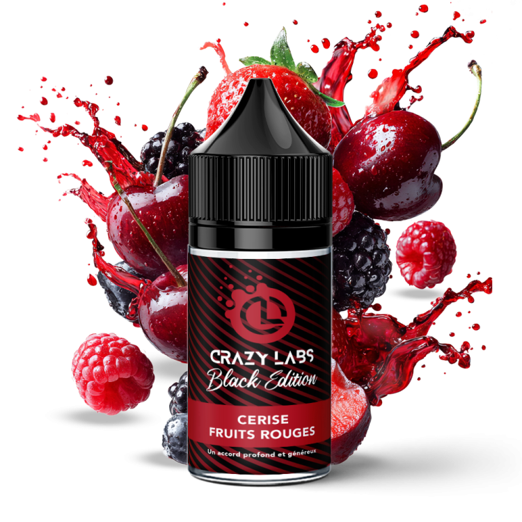 Cerise Fruits Rouges - 30ML Concentré - Crazy Labs Black Edition