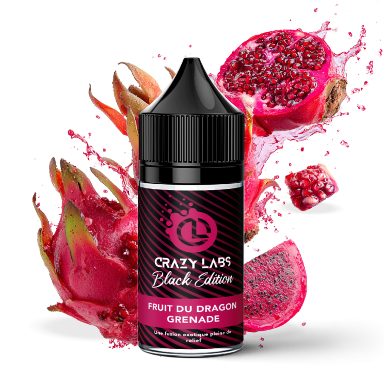 Fruit du Dragon Grenade - 30ML Concentré - Crazy Labs Black Edition