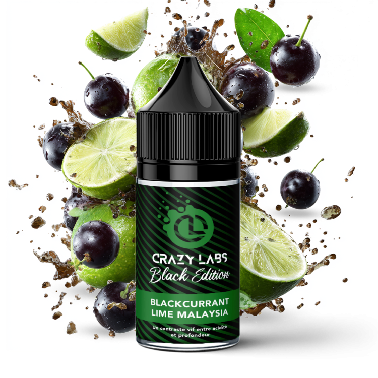 Blackcurrant Lime Malaysia - 30ML Concentré - Crazy Labs Black Edition