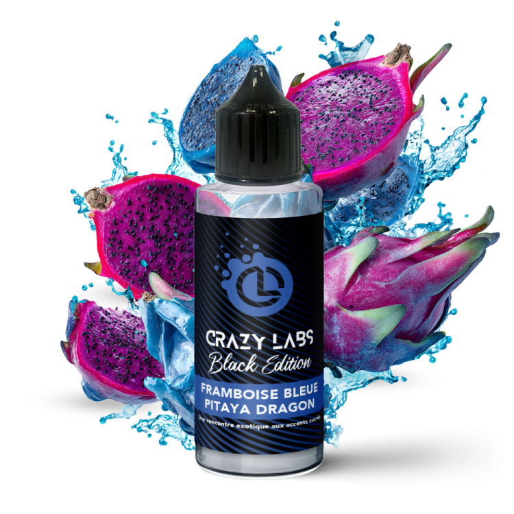 Framboise Bleue Pitaya Dragon - 140ML - Crazy Labs Black Edition