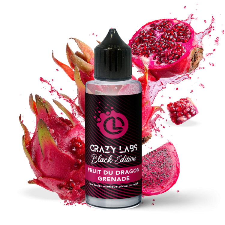 Fruit du Dragon Grenade - 140ML - Crazy Labs Black Edition