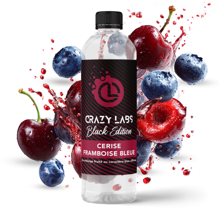 Cerise Framboise Bleue - 1 Litre - Crazy Labs Black Edition