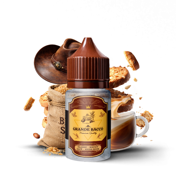 Classic Biscuit Café Sucre Roux - 30ml Concentre - Grande Bacco