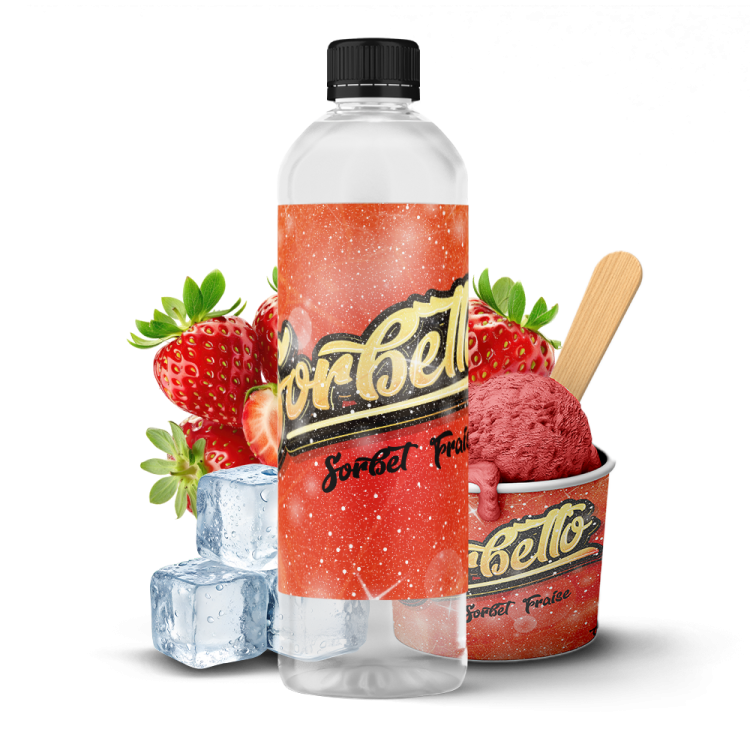 Sorbet Fraise - 1 LITRE - SORBETTO