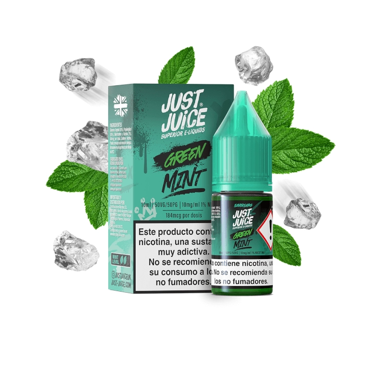 Just Juice Mint Range Salts Green 10ml