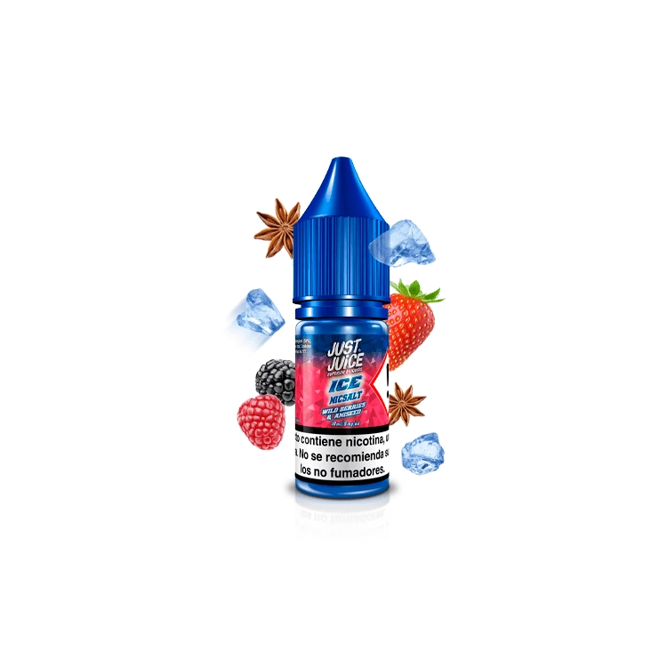 Just Juice Ice Nic Salts Wild Berries Aniseed 10ml