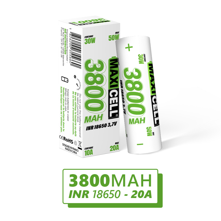 ACCUS MAXICELL - 3800 MAH IMR 18650 - 16A