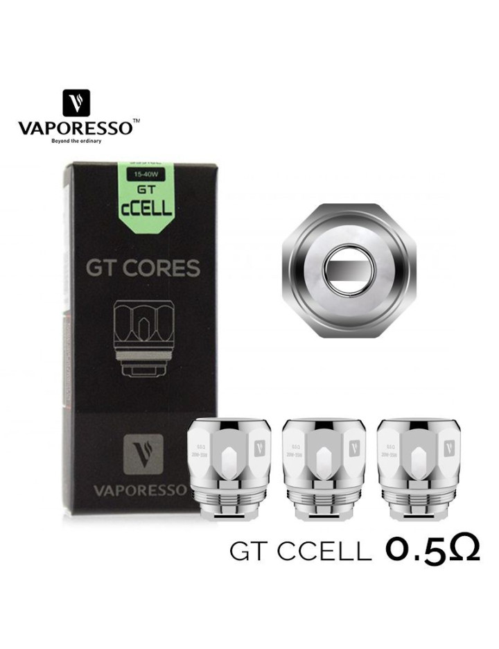 Résistances GT CCELL (0.5) Vaporesso (pack de 3)