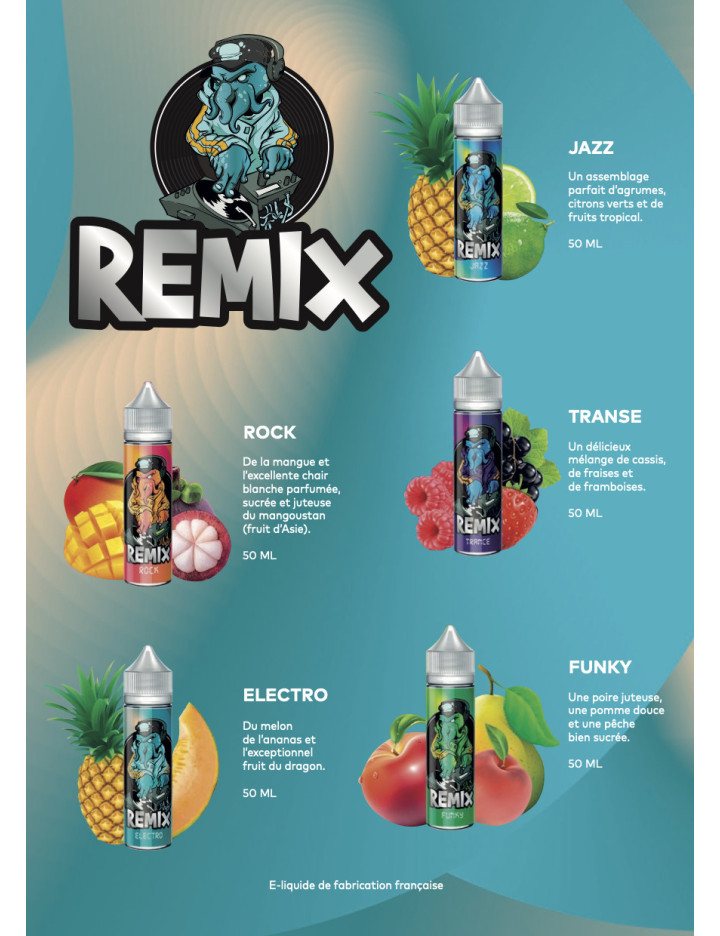 PACK DÉCOUVERTE REMIX 50ML (25 FIOLES )