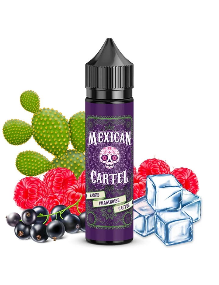 Eliquide Cassis Framboise Cactus Mexican Cartel - 50ML