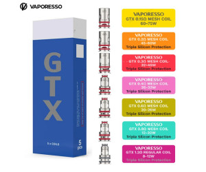 Résistances GTX V2 Mesh Vaporesso (pack de 5)